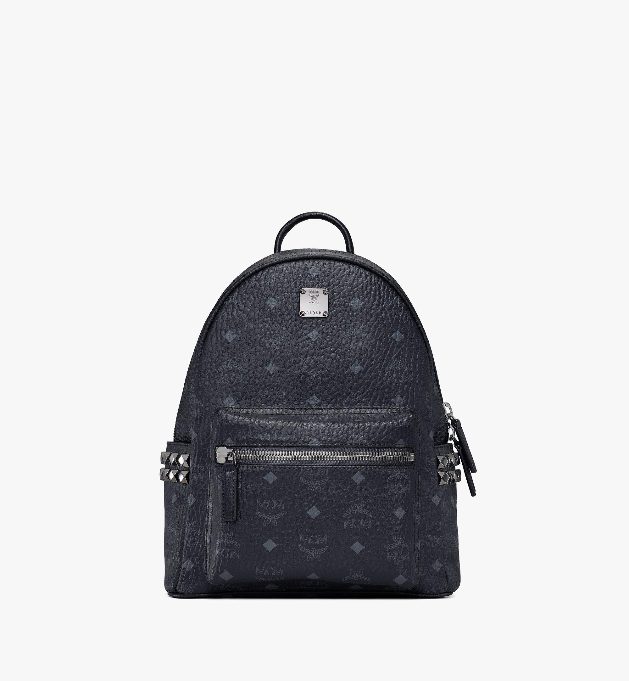 Mcm black hot sale leather bag